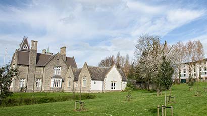 Historical and modern buildings at Frenchay Campus