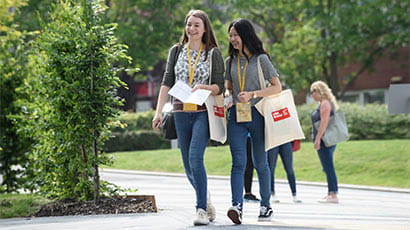 Two students at a UWE Bristol Open Day