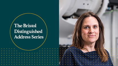 Promotional header for The Bristol Distinguished Address Series.