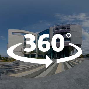 360 image of the interior of the Bristol Business School