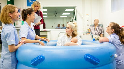 Midwifery simulation suite at Glenside campus