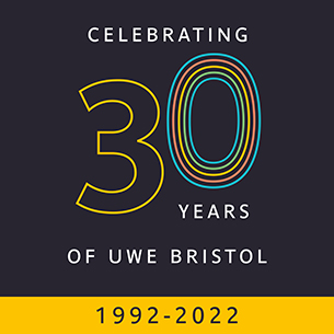 Celebrating 30 years of UWE Bristol, 1992-2022.