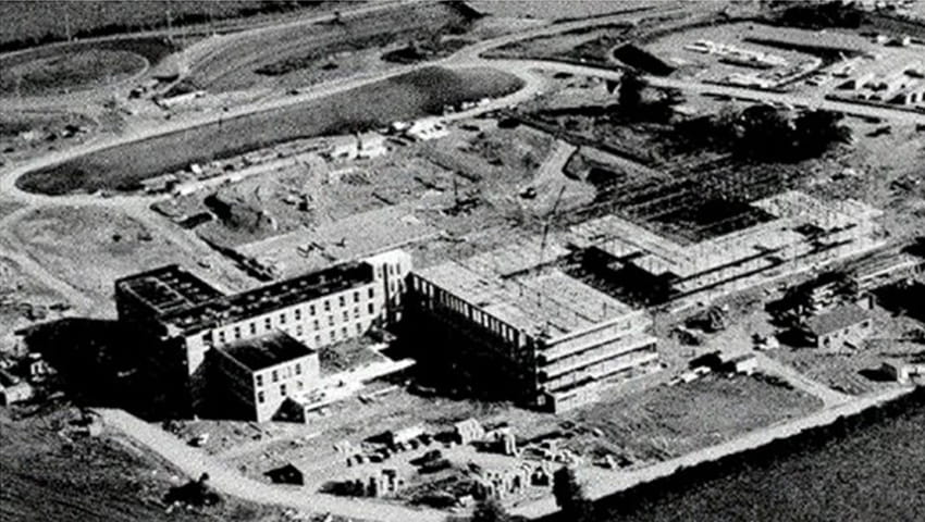 Frenchay Campus being built in 1973.