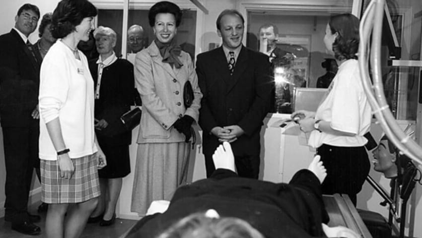 Princess Royal visits Glenside Campus, 1997.