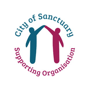 City of Sanctuary Supporting Organisation badge.