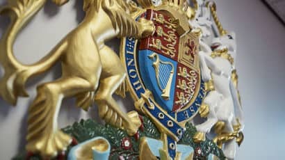 Close up of UWE Bristol coat of arms