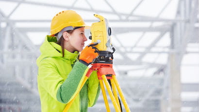 Building surveyor on construction site