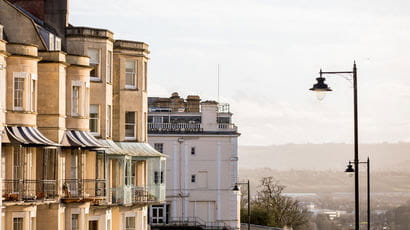 A street in Clifton, Bristol.