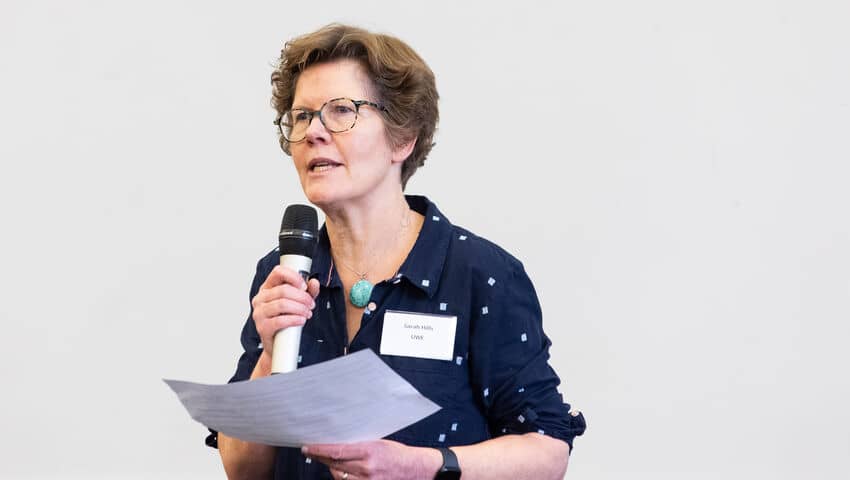 Keynote speaker Sarah Hills.