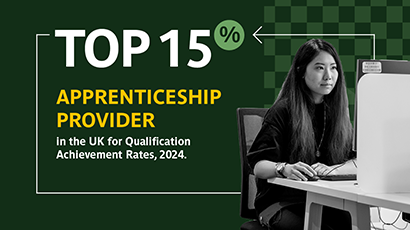 UWE Bristol is a top 15% apprencticeship provider in the UK for Qualifications Achievement Rates, 2024.