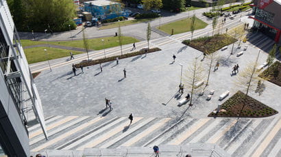 Aerial view across Frenchay campus.