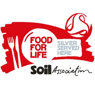Soil Association Food for Life Silver Award logo