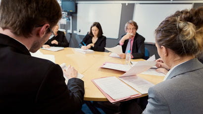 People meeting around a table