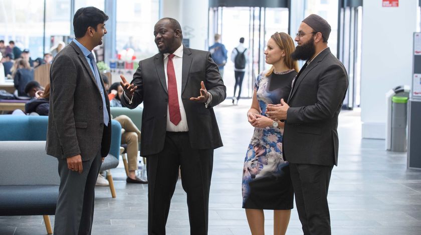 Professionals at a UWE Bristol event