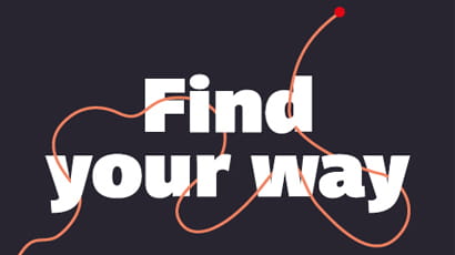 Find your way inspirational graphic