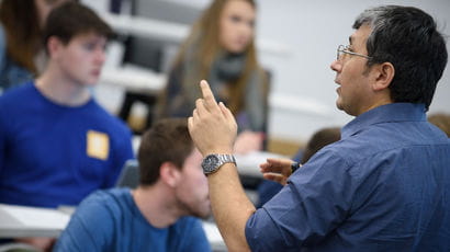 A lecturer at UWE Bristol teaching students