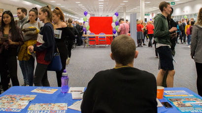 Student event at the UWE Bristol Exhibition and Conference Centre.