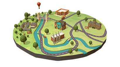 Bristol Unlocked augmented reality app 3D render