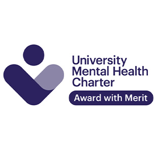 Logo: University mental health charter, award with merit