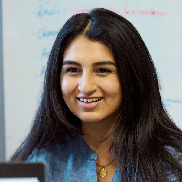 A smiling female student