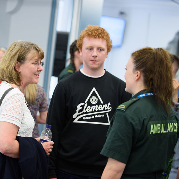 Prospective student at an On Campus Open Day.