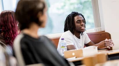 Philosophy students in a classroom