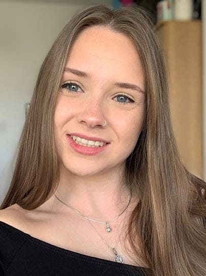 A close up image of student Saffron
