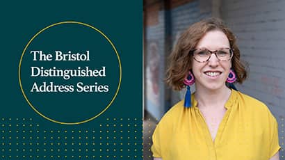 BDAS promo thumbnail with photo of Verity McIntosh, Director and Principal Investigator of Immersive Arts.