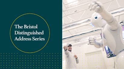 Promotional header for The Bristol Distinguished Address Series
