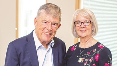 Doug Perkins, Chair and Founder and Dame Mary Perkins, Co-founder, Specsavers, BDAS Autumn 2020,