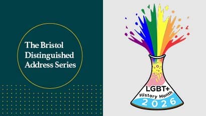 Promotional header for The Bristol Distinguished Address Series.