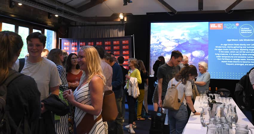 Guests at drinks reception for Bristol Distinguished Address Series, June 2025.