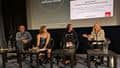 The four panel members on stage during the BDAS Waste to Worth event.