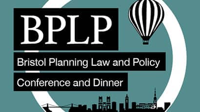 Designed image of the Bristol Planning Law and Policy (BPLP) conference.