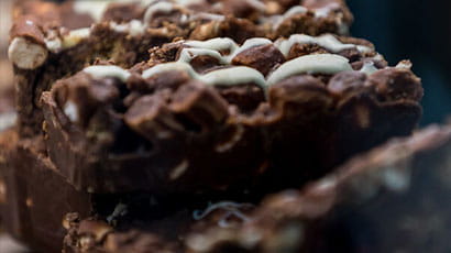 A chocolate cake