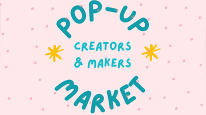 Poster of the student ventures pop-up market event