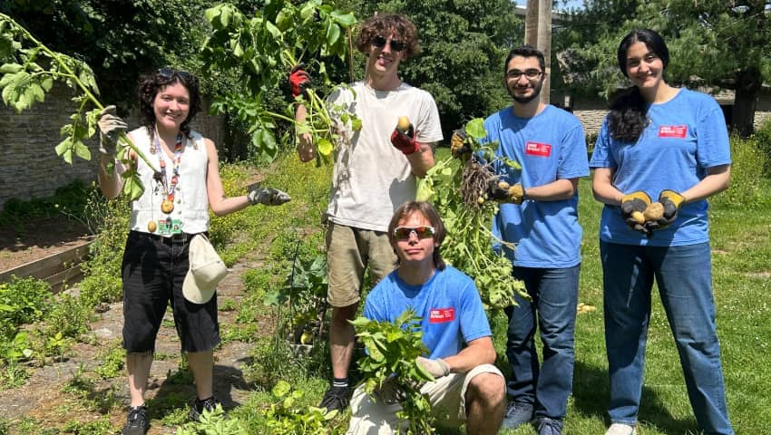  A group of students supporting the diverse ecosystems across our campuses.