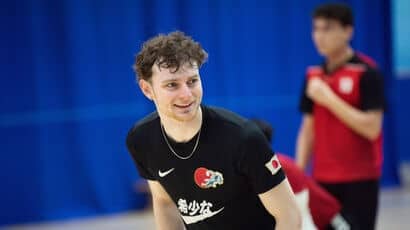 UWE Bristol students playing sports in the Centre for Sport.