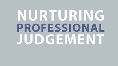 Cover of Nurturing Professional Judgement book.