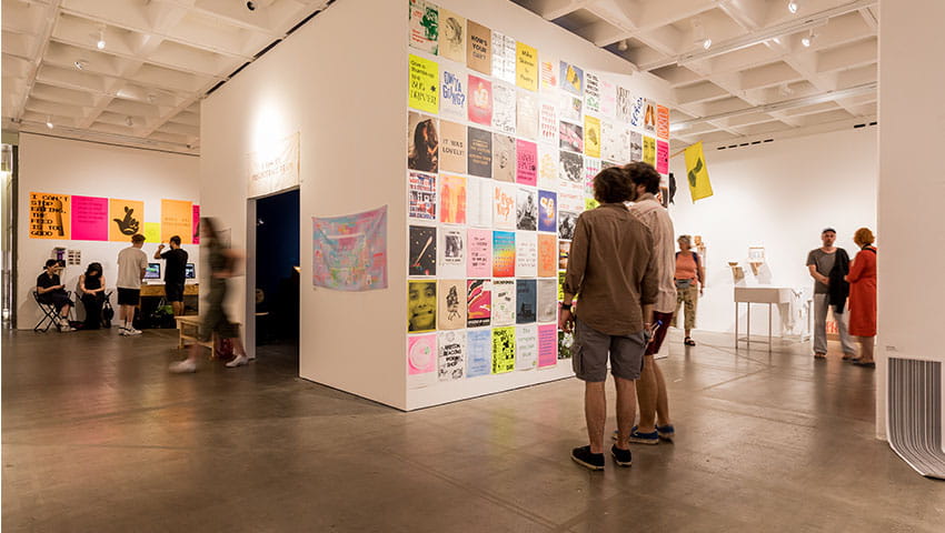 BA (Hons) Graphic Design exhibit at UWE Bristol Showcase 2023. 