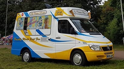 Photo of an ice cream van