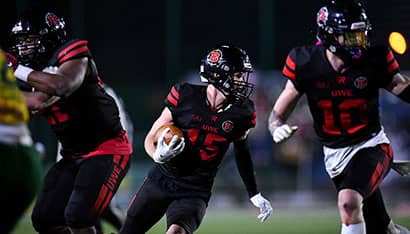 UWE's American football team in action