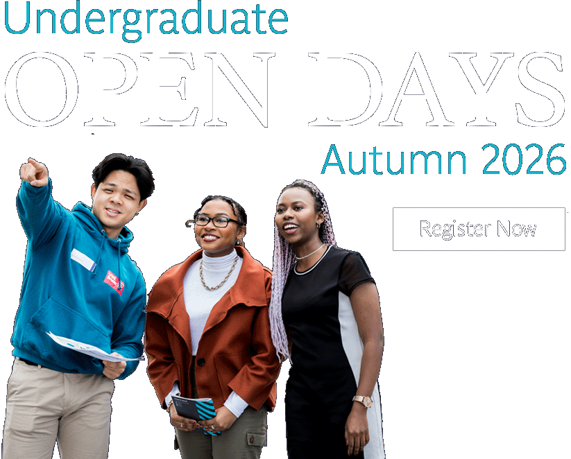 Undergraduate open day autumn 2026 register now