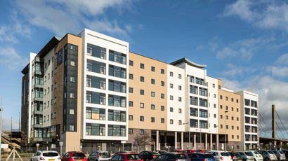 Exterior of Newport Student Village accommodation