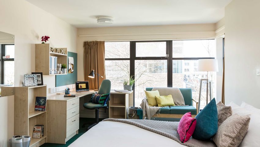 Platinium level bedroom at Newport Student Village accommodation