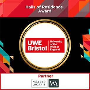 Halls of residence accommodation award badge