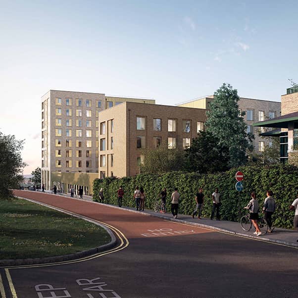 Kingfisher Court accommodation exterior.