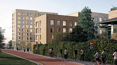 Kingfisher Court accommodation exterior.