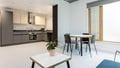 Purdown view premium open plan living space with kitchen