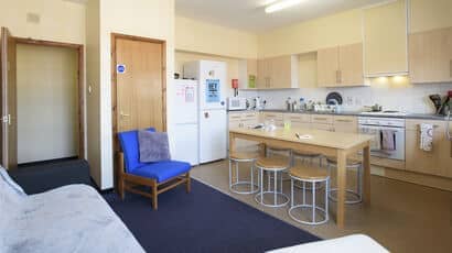 Example of student room in The Hollies on Glenside Campus.